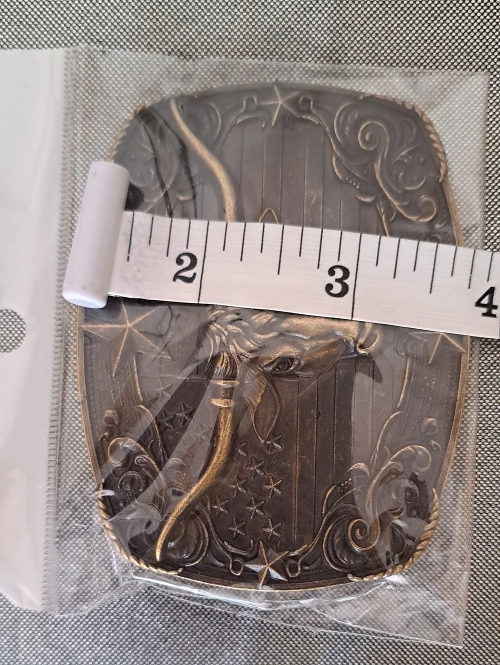 Longhorn Bull Western Belt Buckle - Antique Brass